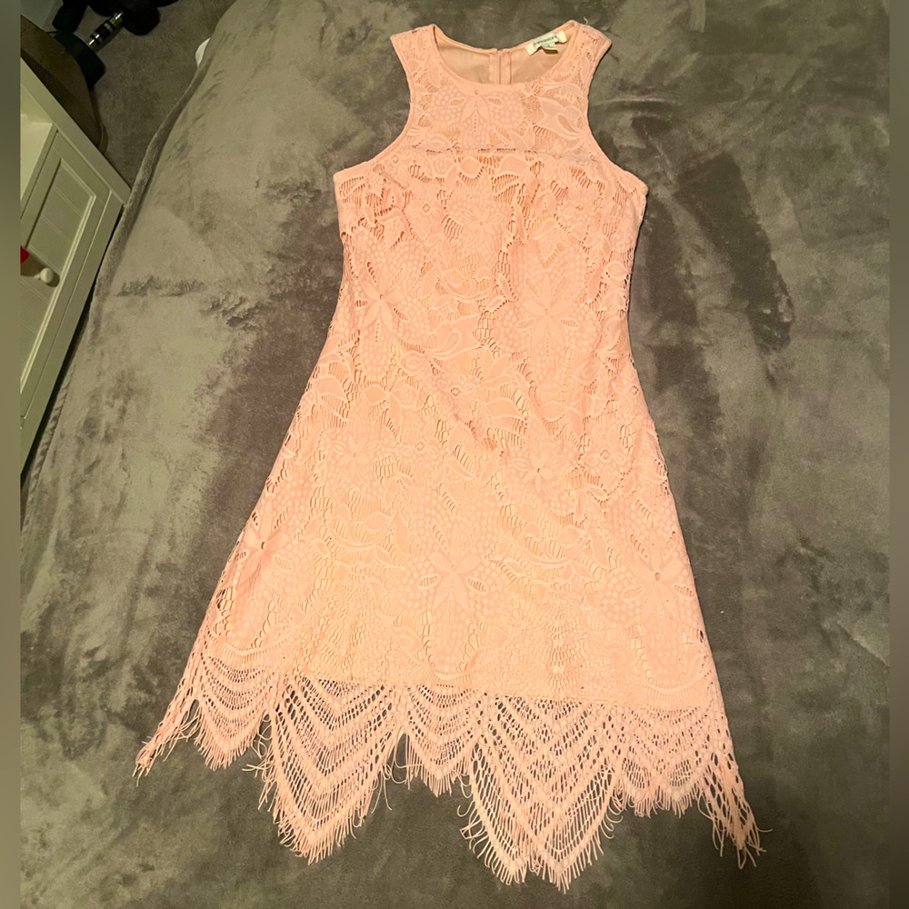 Francesca’s Pink lace dress